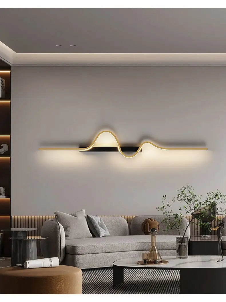 Dlight Decor Black Modern LED Wall Light Fixture
