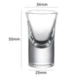 Dlight Decor 6pc 15ml Shot Glass Set – Thick Bottom Mini Liquor Cups