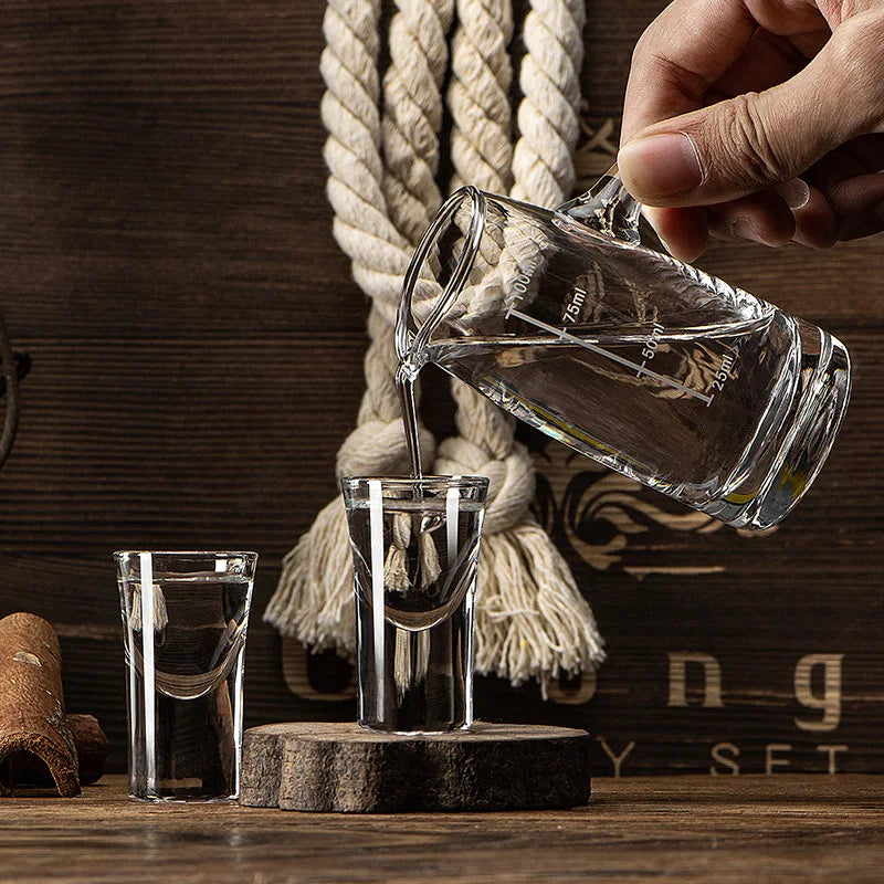 Dlight Decor 6pc 15ml Shot Glass Set – Thick Bottom Mini Liquor Cups