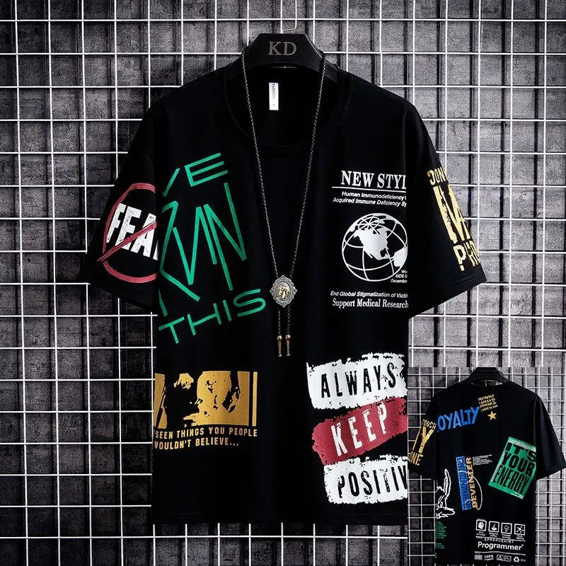 Suits for men Summer Casual Short Sleeve T-shirt + Shorts Sets sweatpants Anime Sporty Two-piece Stylish Sport Outfit T-shirts