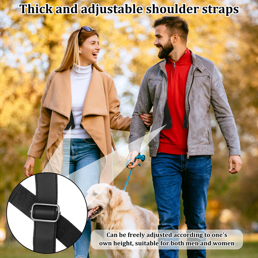 Double Shoulder Armpit Bag for Men Anti Theft Hidden Adjustable Strap Holster Water Resistant Crossbody Pack for Work Travel