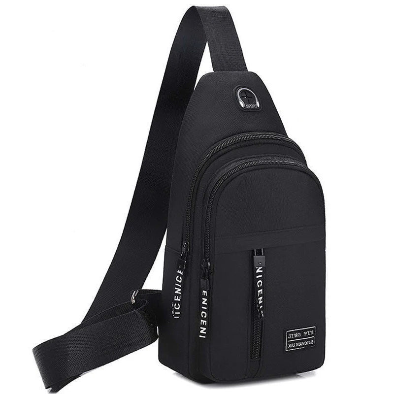 New Men Shoulder Bags Chest Bag Multifuncional Crossbody Bags Travel Sling Bag