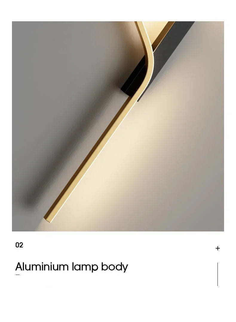 Dlight Decor Black Modern LED Wall Light Fixture