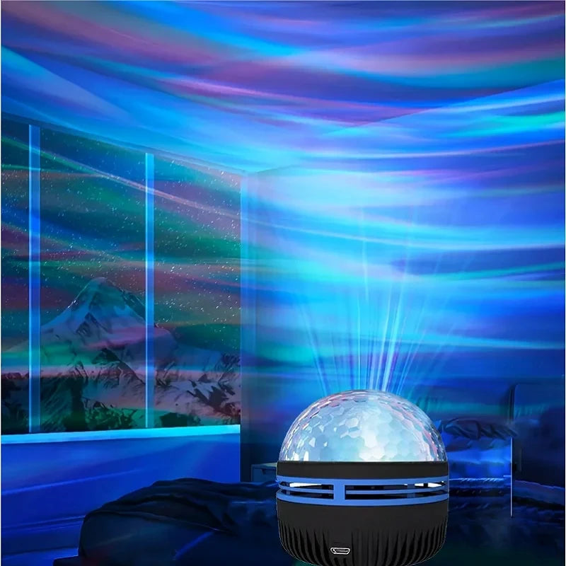 1pc Star Projector, Galaxy Projector, Water Ocean Wave Projector For Bedroom Night Light  Room Decor With 7-Colors Patterns